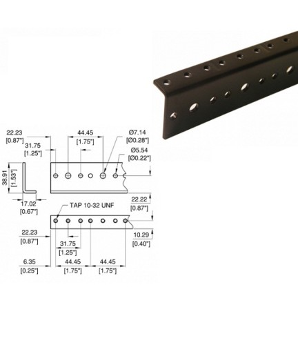 PENN ELCOM - R0828 - Riel para Rack de 2mts